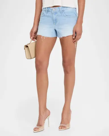 L'AGENCE Teya Low-Rise Denim Shorts | Thumbnail 4 L'AGENCE Teya Low-Rise Denim Shorts | Thumbnail 4