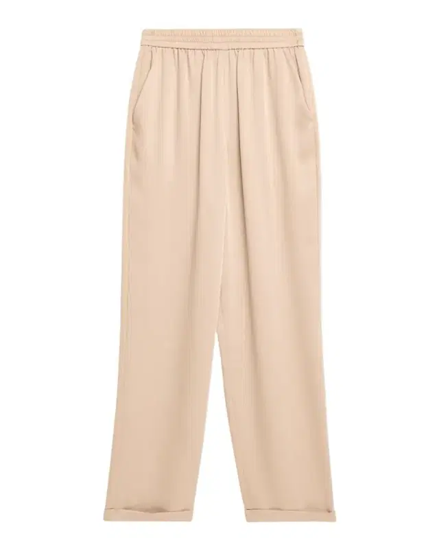 Tapered Twill Crepe Trousers