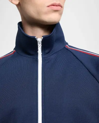 Saint Laurent Men's Piped Raglan-Sleeve Track Jacket | Thumbnail 5 Saint Laurent Men's Piped Raglan-Sleeve Track Jacket | Thumbnail 5
