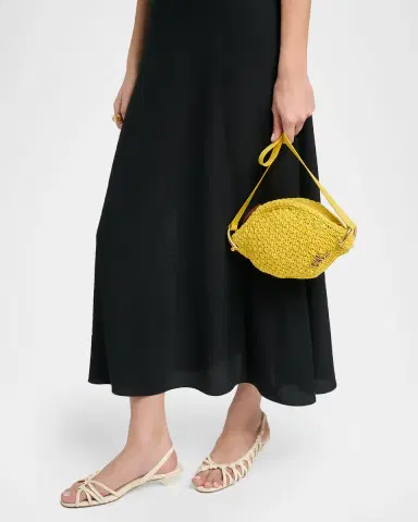 Chloé Tropicus Lemon Crochet Crossbody Bag | Thumbnail 2