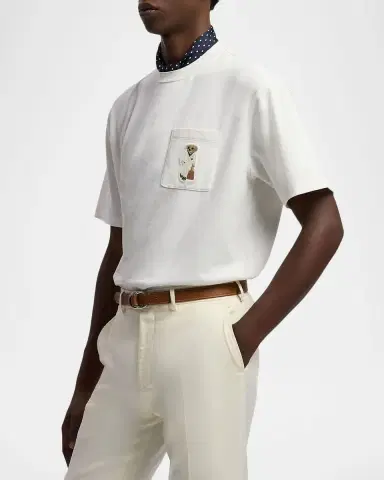 Ralph Lauren Purple Label Men's Relaxed Fit Polo Bear T-Shirt | Thumbnail 6