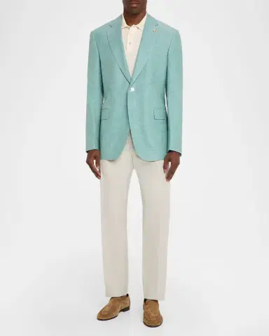 Stefano Ricci Men's Textured Cotton and Silk Single-Breasted Sport Coat | Thumbnail 2
