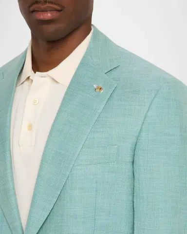 Stefano Ricci Men's Textured Cotton and Silk Single-Breasted Sport Coat | Thumbnail 5