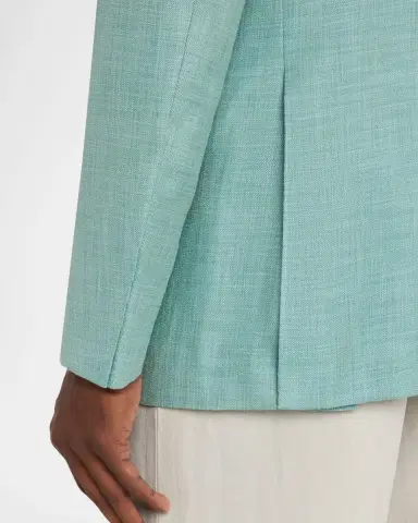 Stefano Ricci Men's Textured Cotton and Silk Single-Breasted Sport Coat | Thumbnail 8