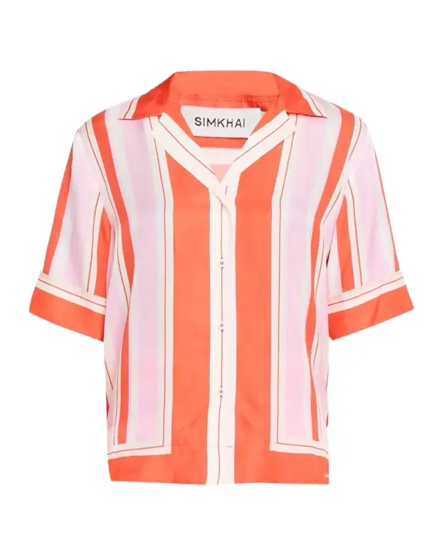 Koda Striped Button-Front Shirt