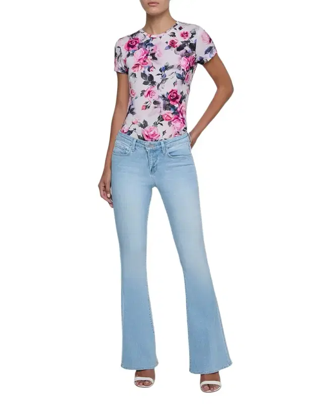 Taney Low-Rise Sneaker Flare Jeans