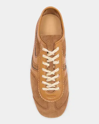 Dries Van Noten Mixed Leather Retro Runner Sneakers | Thumbnail 3