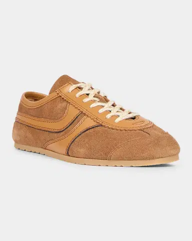 Dries Van Noten Mixed Leather Retro Runner Sneakers | Thumbnail 4