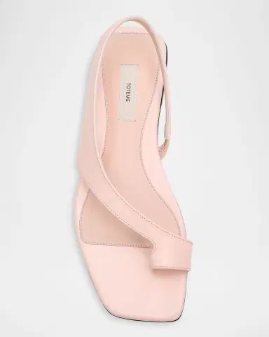 TOTEME Peliz Slingback Nappa Leather Sandals | Thumbnail 6