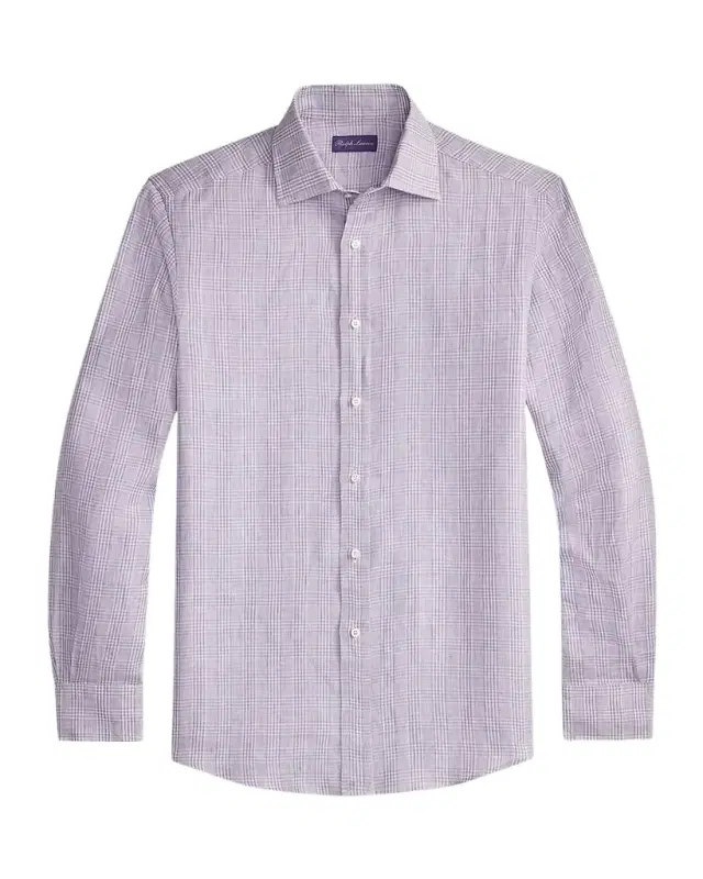 Glen Check Linen Shirt