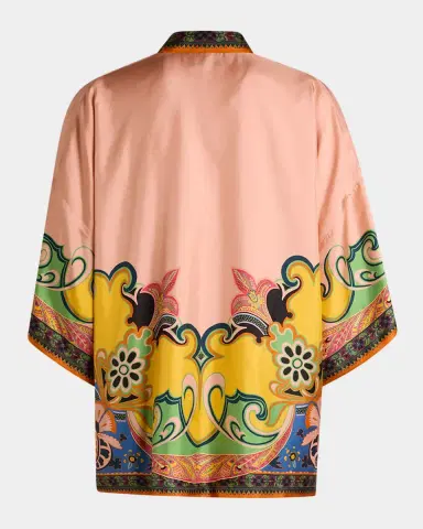 Etro Kesa Silk Jacquard Open-Front Jacket | Thumbnail 2 Etro Kesa Silk Jacquard Open-Front Jacket | Thumbnail 2