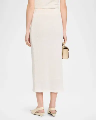 Vince Knit Shadow Grid Midi Skirt | Thumbnail 3 Vince Knit Shadow Grid Midi Skirt | Thumbnail 3