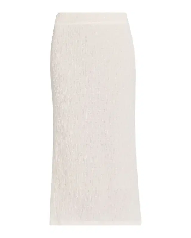 Vince Knit Shadow Grid Midi Skirt