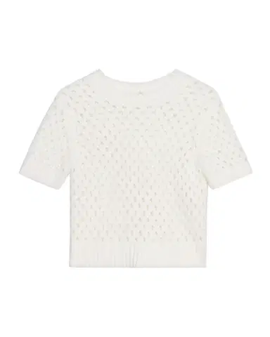 Vince Honeycomb Short-Sleeve Sweater | Thumbnail 1 Vince Honeycomb Short-Sleeve Sweater | Thumbnail 1