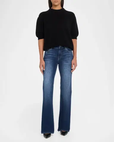 Kobi Halperin Eden Flare-Leg Washed Denim Jeans | Thumbnail 2 Kobi Halperin Eden Flare-Leg Washed Denim Jeans | Thumbnail 2