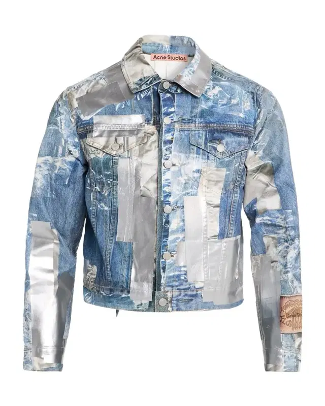 Men 's Trompe Loeil Denim Jacket