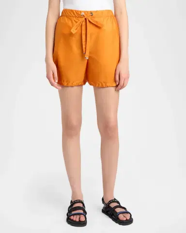 Moncler Satin Drawstring Shorts | Thumbnail 4 Moncler Satin Drawstring Shorts | Thumbnail 4