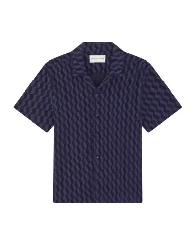 Frescobol Carioca Men's Roberto Terry Cotton Short-Sleeve Shirt | Thumbnail 1 Frescobol Carioca Men's Roberto Terry Cotton Short-Sleeve Shirt | Thumbnail 1
