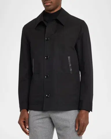 Brioni Men's Linen and Cotton Desert Jacket | Thumbnail 4 Brioni Men's Linen and Cotton Desert Jacket | Thumbnail 4