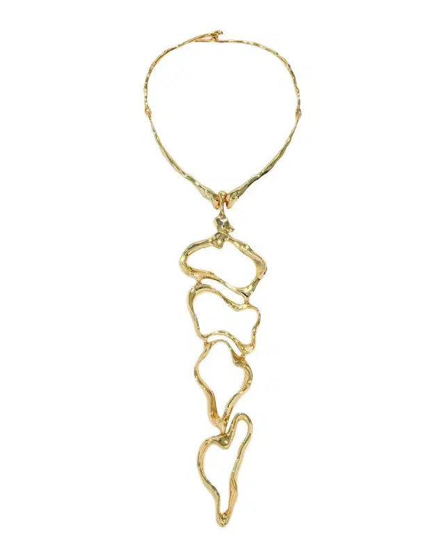 Brut Gold Cascade Collar Necklace