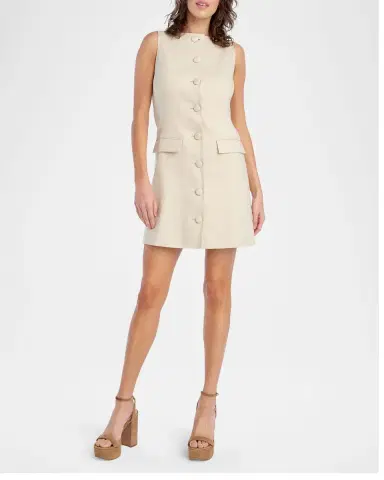 Favorite Daughter The Cece Linen-Blend Mini Dress | Thumbnail 2