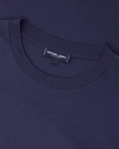 Frescobol Carioca Men's Dinis Cotton and Linen Crewneck T-Shirt | Thumbnail 5