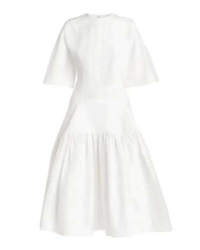 Bottega Veneta Cotton Voile Drop-Waist Midi Dress