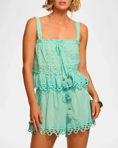 Ramy Brook Amina Eyelet Tank Top | Thumbnail 2 Ramy Brook Amina Eyelet Tank Top | Thumbnail 2