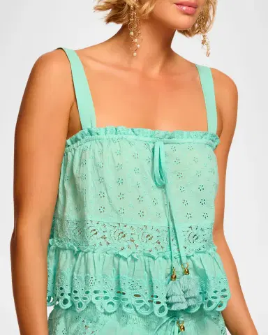 Ramy Brook Amina Eyelet Tank Top | Thumbnail 3 Ramy Brook Amina Eyelet Tank Top | Thumbnail 3