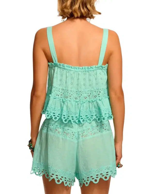Amina Eyelet Tank Top