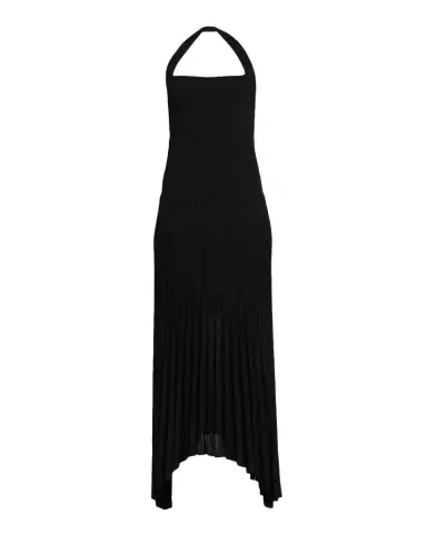 MARIA MCMANUS Semi-Sheer Pleated Halter Midi Dress | Thumbnail 1 MARIA MCMANUS Semi-Sheer Pleated Halter Midi Dress | Thumbnail 1