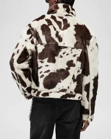 Represent Men's Cowhide Leather Trucker Jacket | Thumbnail 3 Represent Men's Cowhide Leather Trucker Jacket | Thumbnail 3