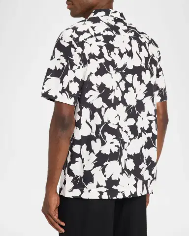 Bugatchi Men's Jackson Floral-Print Camp Shirt | Thumbnail 3