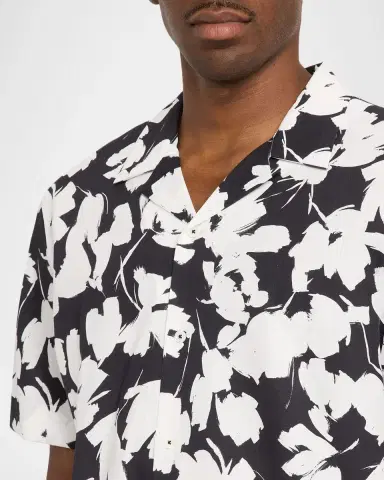 Bugatchi Men's Jackson Floral-Print Camp Shirt | Thumbnail 5