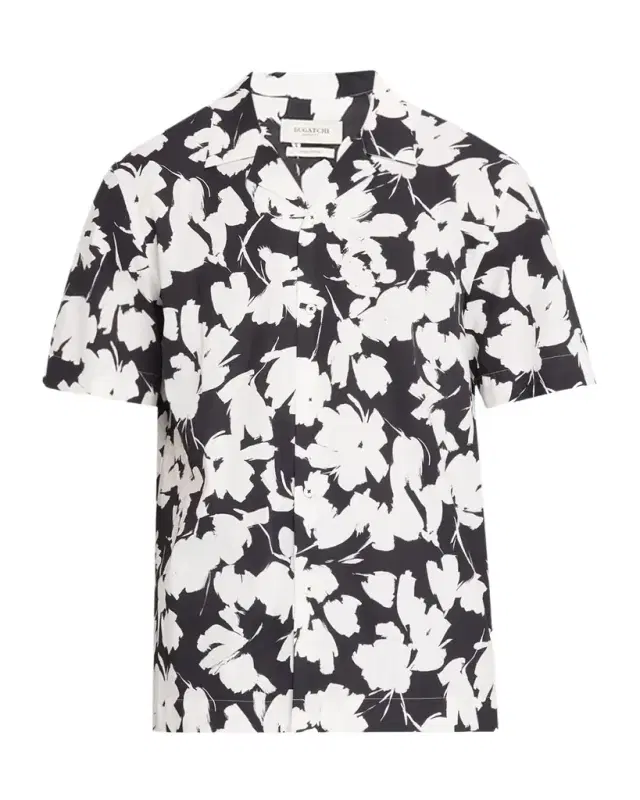 Bugatchi Men 's Jackson Floral-Print Camp Shirt