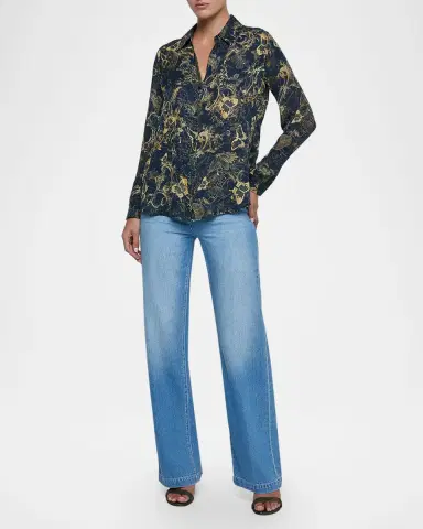 L'Agence Nina Celestial Silk Blouse | Thumbnail 2