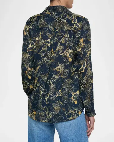 L'Agence Nina Celestial Silk Blouse | Thumbnail 3