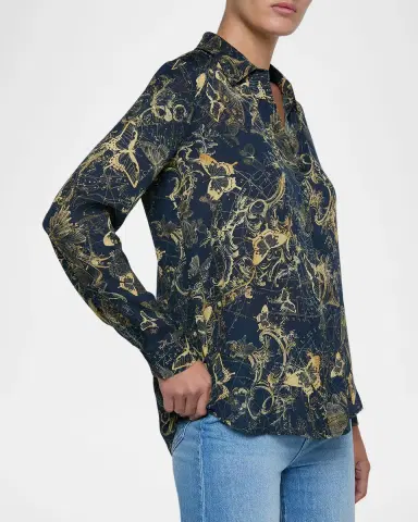 L'Agence Nina Celestial Silk Blouse | Thumbnail 5