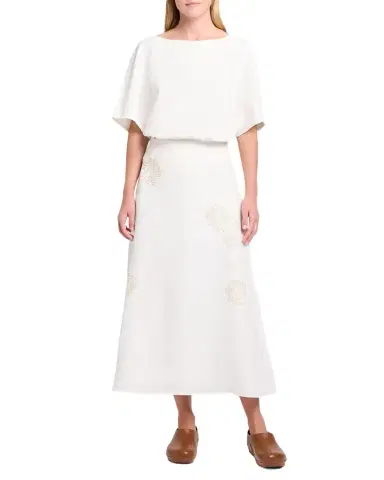 TWP The A-Line Embroidered Linen Skirt | Thumbnail 1 TWP The A-Line Embroidered Linen Skirt | Thumbnail 1