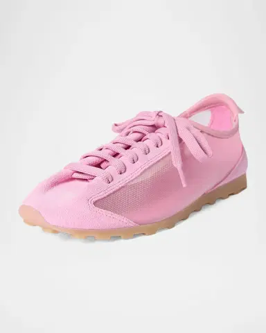 Jacquemus Les Tennis Suede and Mesh Low-Top Sneakers | Thumbnail 2 Jacquemus Les Tennis Suede and Mesh Low-Top Sneakers | Thumbnail 2