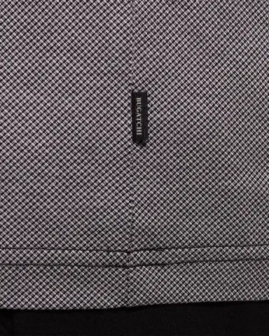 Bugatchi Men's Micro-Check Jersey Performance T-Shirt | Thumbnail 6 Bugatchi Men's Micro-Check Jersey Performance T-Shirt | Thumbnail 6