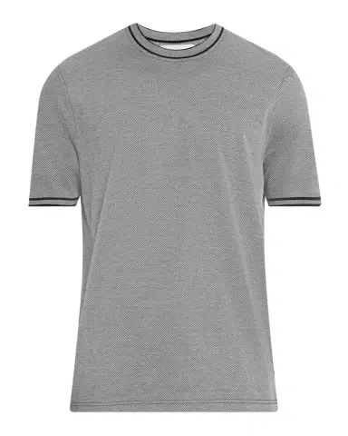 Bugatchi Men's Micro-Check Jersey Performance T-Shirt | Thumbnail 1 Bugatchi Men's Micro-Check Jersey Performance T-Shirt | Thumbnail 1