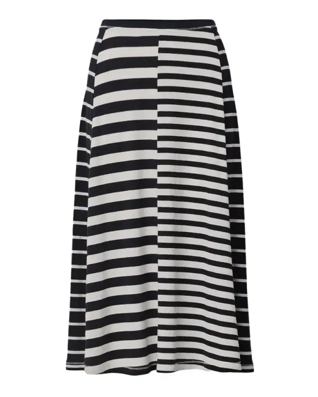 rag & bone The Knit Mix Stripe Midi Skirt