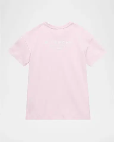 Givenchy Girl 's Logo Stamp-Print Short-Sleeved Cotton T-Shirt, Size -14 | Thumbnail 2