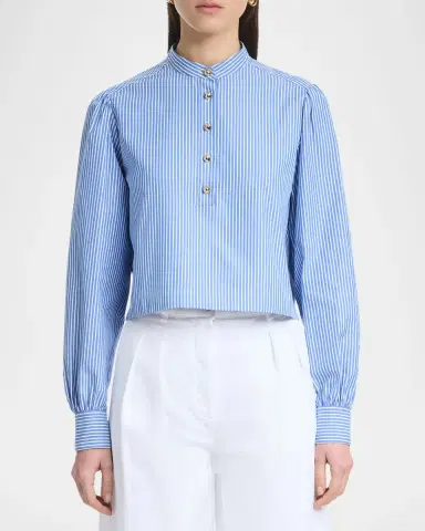 Altuzarra Margot Stripe Poplin Top | Thumbnail 4 Altuzarra Margot Stripe Poplin Top | Thumbnail 4