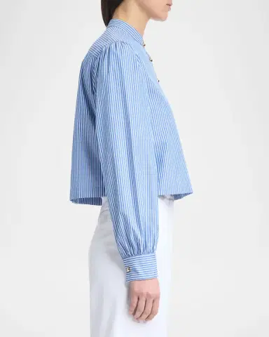 Altuzarra Margot Stripe Poplin Top | Thumbnail 5 Altuzarra Margot Stripe Poplin Top | Thumbnail 5