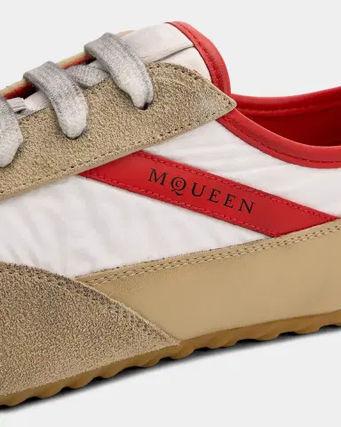 Alexander McQueen Boxe Mixed Leather Low-Top Sneakers | Thumbnail 2 Alexander McQueen Boxe Mixed Leather Low-Top Sneakers | Thumbnail 2