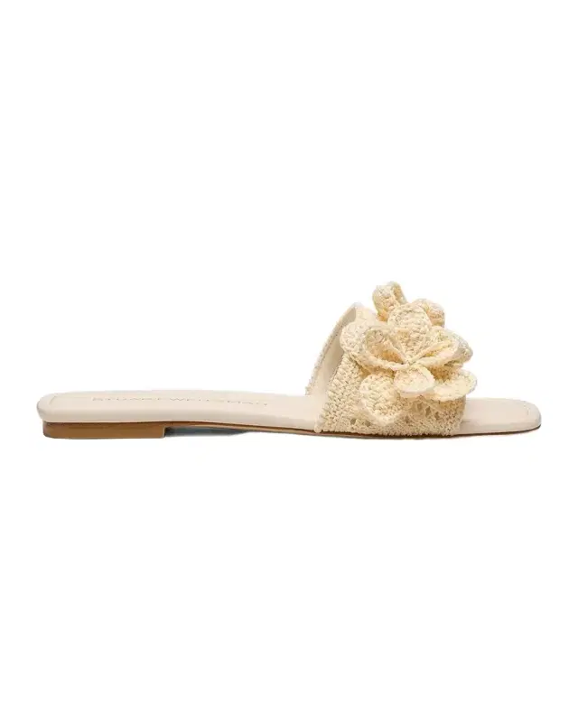 Lotus Crochet Flat Slide Sandals Lotus Crochet Flat Slide Sandals