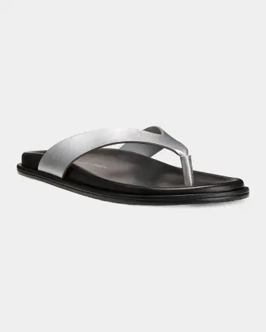 Stuart Weitzman Mary Kate Metallic Leather Thong Sandals | Thumbnail 5 Stuart Weitzman Mary Kate Metallic Leather Thong Sandals | Thumbnail 5