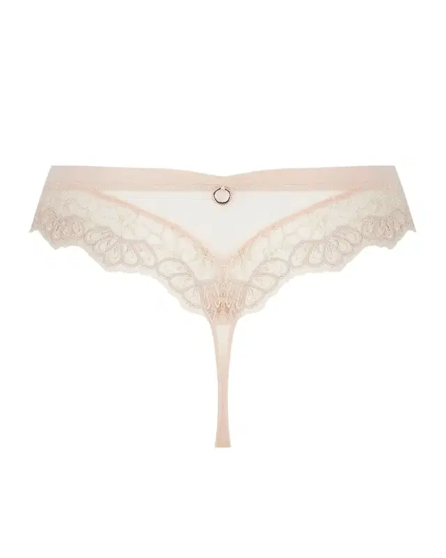 Lise Charmel Elegance Artist Floral-Embroidered Thong